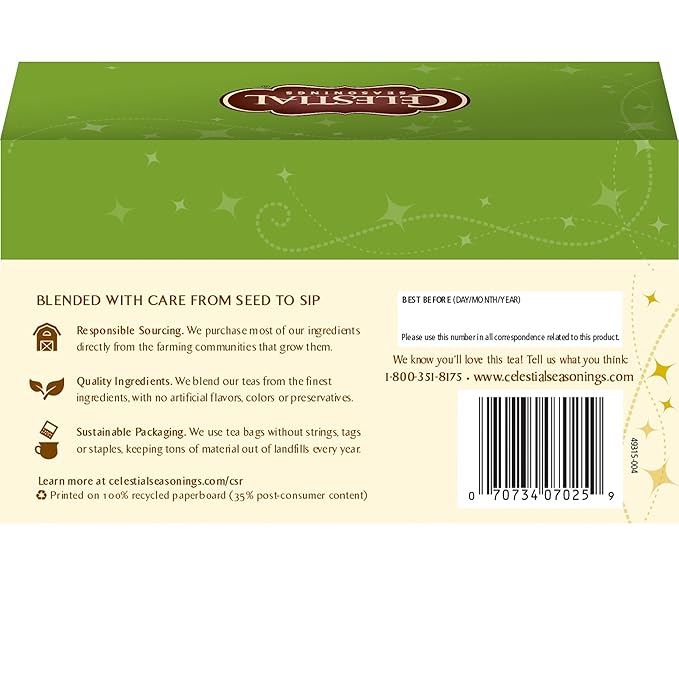 Celestial Seasonings Black Tea Nutcracker Sweet 18 Count (Pack of 6)