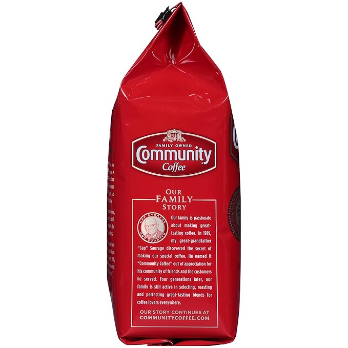 Community Coffee House Blend 72 Ounces Ground Coffee Medium Dark Roast 12 Ounce Bag (Pack of 6)