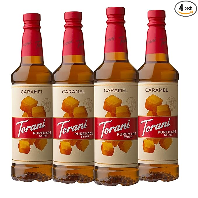 Torani Puremade Caramel Flavored Drink Syrup 25.4 fl oz (Pack of 4)