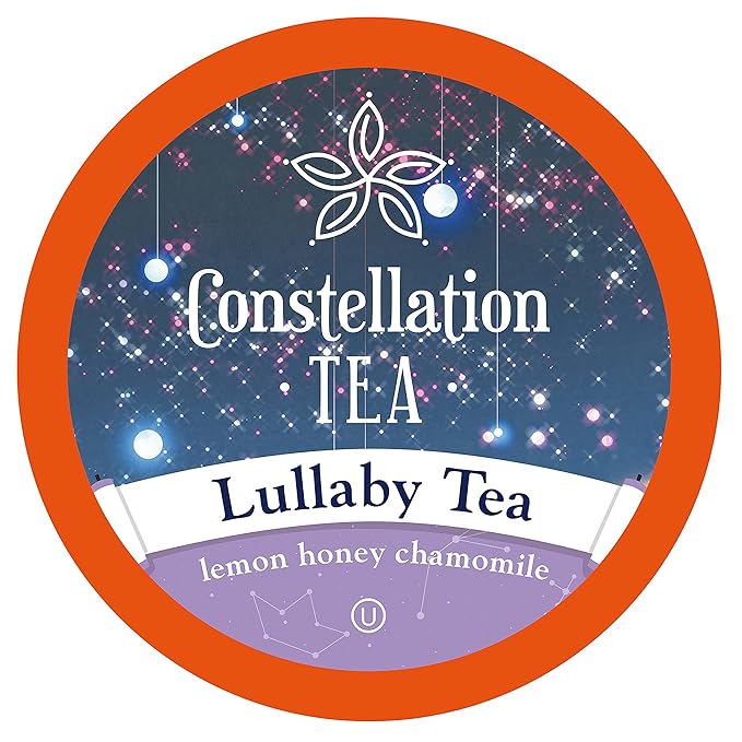 Constellation Tea Lemon Honey Chamomile Lullaby Tea Pods Compatible with K Cup Brewers Including 2.0 40 Count
