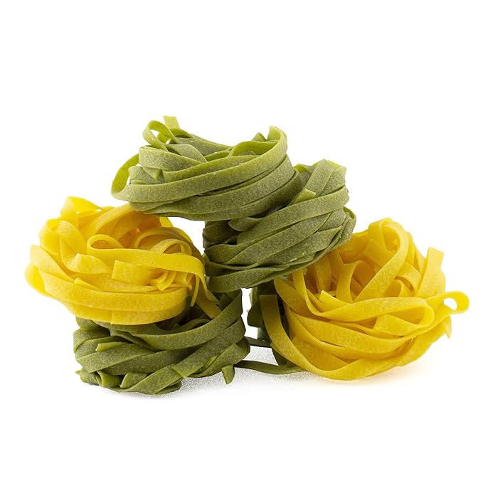 Giusto Sapore Italian Pasta - Egg 340g - Premium Bronze Drawn Durum Wheat Semolina Gourmet Pasta Brand - Imported from Italy and Family Owned (Paglia e Fieno 6 Pack)