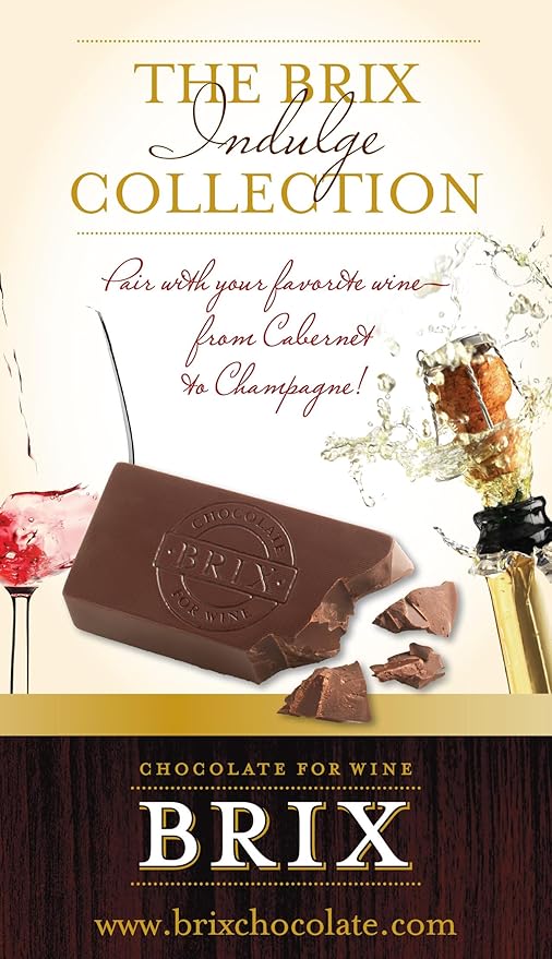 Brix Chocolate For Wine Brix Bites Assorted Bites Premium Wine Pairing Collection 3 Pack 24 Pieces