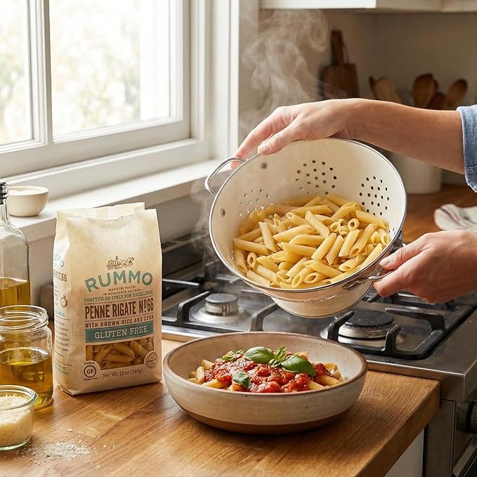 Penne Rigate – 12 OZ (Pack of 12) – Corn &amp Rice Pasta for Family Dinners &amp Baked Pasta Dishes – Traditional Italian Style – Classic Cut – Dry Pantry Pack