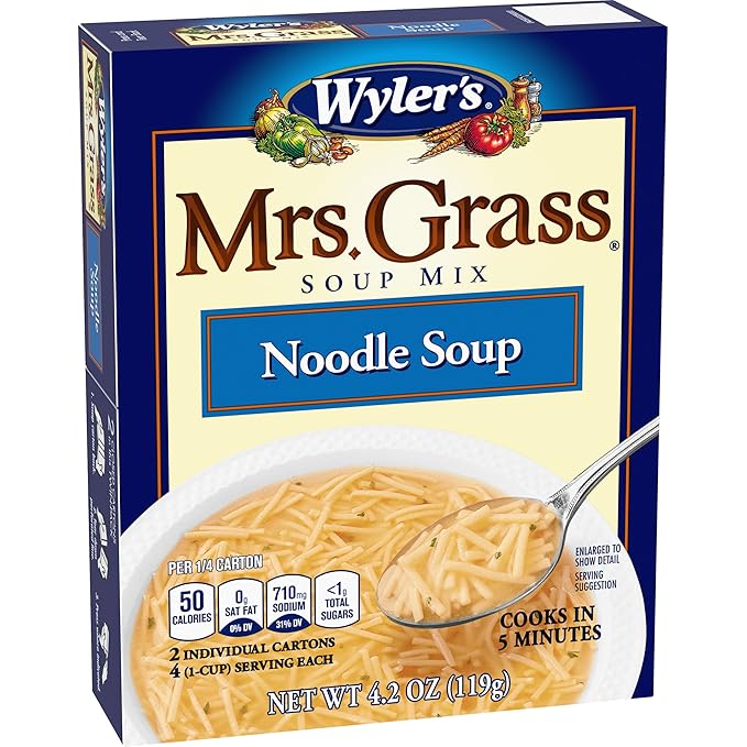 Mrs. Grass Soup Mix Noodle 4.2 Ounce (Pack of 12)
