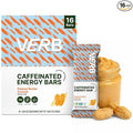 Verb Caffeinated Energy Bars Peanut Butter Cookie (26g Pack of 16) 110-Calorie Delicious Energy Bar - Vegan Gluten Free On-the Go Snack with 80mg Green Tea Caffeine Only Real-Food Ingredients