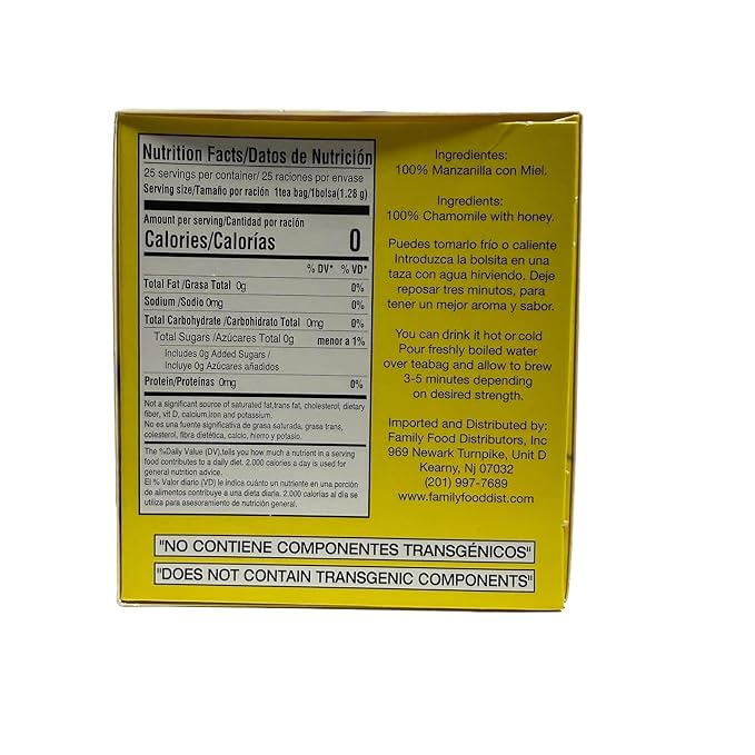 Hornimans Manzanilla Con Miel (Chamomile Tea) 50grs. 3-pack