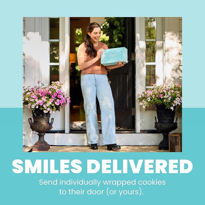 Cheryl's Cookies® Chocolate Chip Cookie Gift Box w/12 Soft &amp Chewy Chocolate Chip Cookies Individually Wrapped in Gift Box Kosher For Any Occasion Family Friends Loved Ones Coworkers