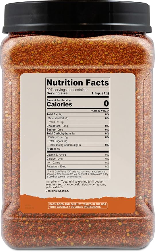 Nutricost Pantry Togarashi Seasoning Powder (2 LB) - Spicy Japanese 7 Spice Blend Vegan-Friendly GMO-Free Gluten-Free