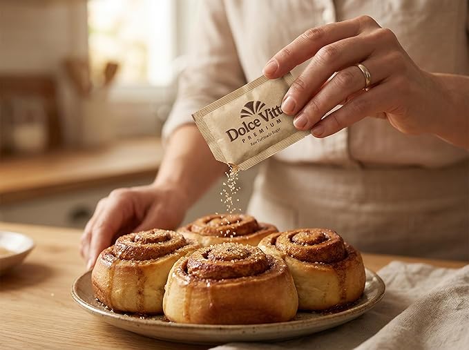 Raw Sugar Dolce Vitta Premium (400 Ct Box) - Raw Sugar Turbinado Cane Sugar Packets Pure All-Natural Turbinado Sugar Sugar Pure Cane Non-GMO Project Verified Kosher Vegan and Gluten Free.