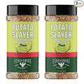 Fire &amp Smoke Society Potato Slayer Vegetable Seasoning | BBQ Seasonings and Rubs for Grilling | Potato &amp French Fry Seasoning | Mix Blend Rub Powder Garlic Onion Herb Flavor | XL (2 Pack)
