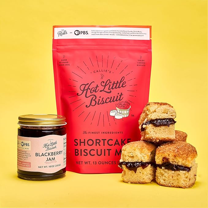Callie's Hot Little Biscuit Shortcake Biscuit Mix | Fast Easy Delicious | 2 Bags of Biscuit Mix | 13oz per bag | Makes 24 Shortcake Biscuits