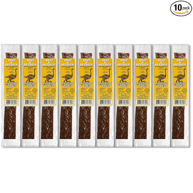 Wild Game Beef Jerky- Ostrich Jerky 10 Pack