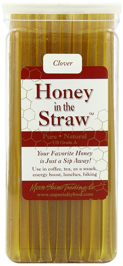 Moon Shine Trading Co Honey Straw Canister Clover 125 Count