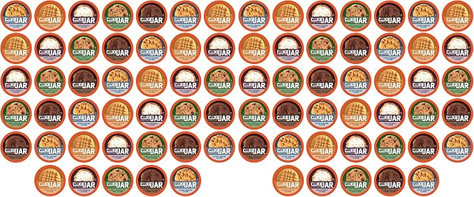 Cookie Jar Assorted Flavored Coffee Pods for Keurig K Cup BrewersVariety Pack – Flavored Coffee Sampler with Multiple Delicious Options40 Count (Pack of 2)