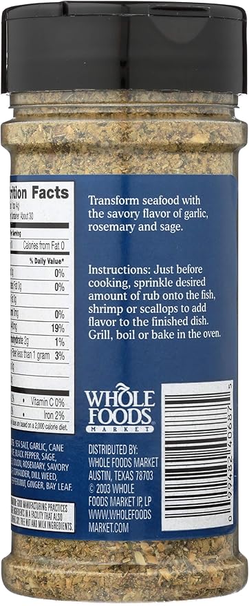 365 Everyday Value Mediterranean Seafood Rub 4 oz