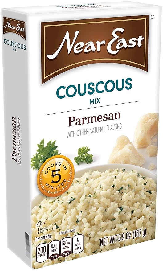 Near East Couscous Mix Parmesan Cheese 5.9oz Boxes (12 Pack)