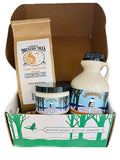 Vermont Gift Box with Maple Syrup Pancake Mix and Handcrafted Maple Cream