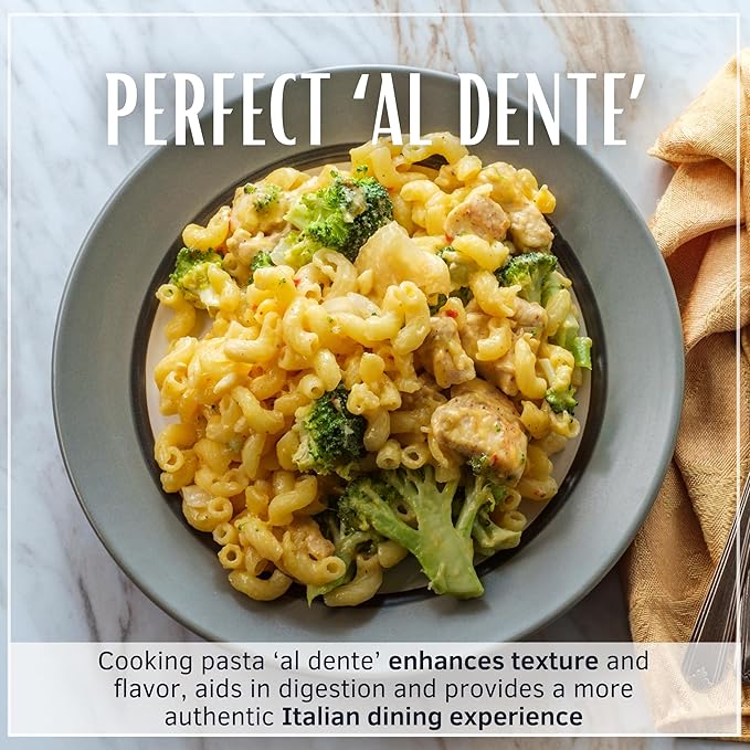 Divella Elbow Macaroni Pasta #11 16 oz. (Chifferini Lisci Pack of 8) - Authentic Italian Pasta Made with Durum Wheat Semolina Perfect 'Al Dente' Texture for Every Dish