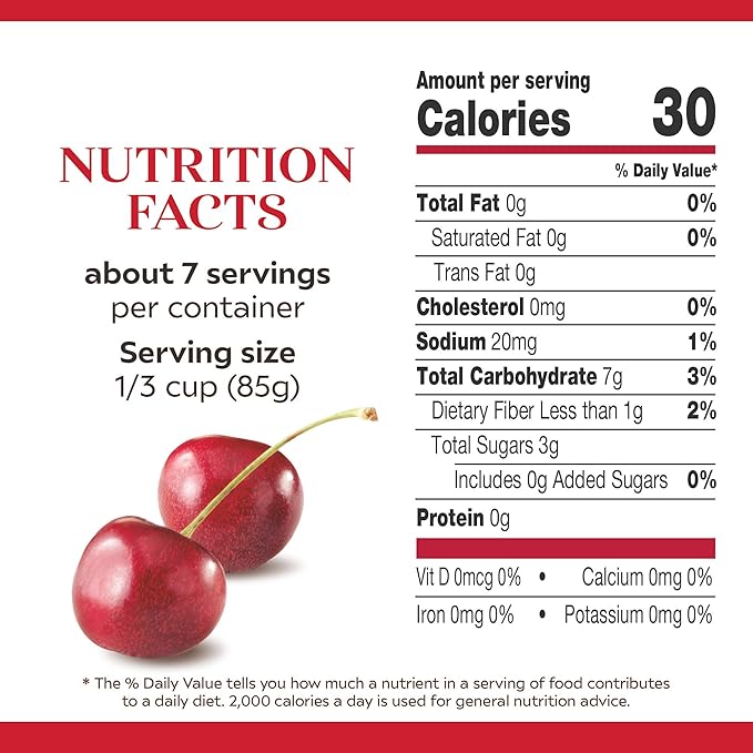 Duncan Hines Comstock No Sugar Added Cherry Pie Filling and Topping 20 oz. (Pack of 8)
