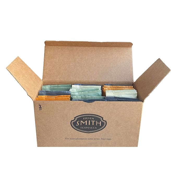 Steven Smith Teamaker Amazon Exclusive Variety Pack Sampler 10 Flavors of Black Green Herbal Tea Sugar-Free Sustainably Grown Full Leaf Plant Based Tea Bags 30 Sachets 0.78oz each