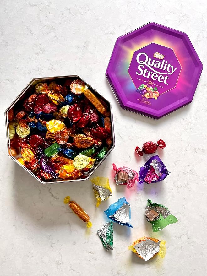Quality Street Chocolate Tin (1 Unit Per Order) - Gourmet Christmas Gift for the Holidays