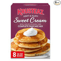 Krusteaz Sweet Cream Pancake and Waffle Mix Light &amp Fluffy 26 oz Boxes (Pack of 8)