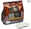 Baronet Coffee Pods - 54 Coffee Bags Like Senseo 8g Medium Roast Organic Compostable Regular Strength [Decaf French Vanilla]