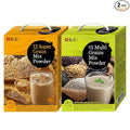 Damtuh Korean Misugaru Drink Mix Bundle – 15-Grain Multigrain Powder + 12-Grain Multigrain Powder Latte-Style Drink Caffeine-Free 20g x 80 Stick Packs