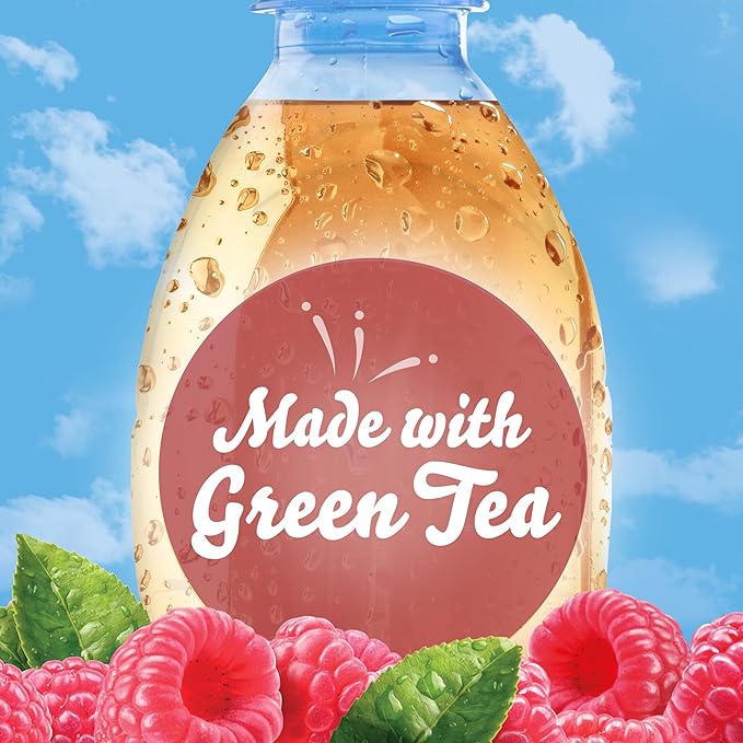 Crystal Light Raspberry Green Tea Naturally Flavored Powdered Drink Mix 120 ct Pack 12 Boxes of 10 On-the-Go-Packets