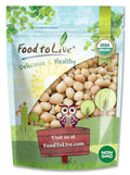 Food to Live Organic Whole Macadamia Nuts 2 Pounds – Non-GMO Raw Shelled Unsalted Kosher Vegan Bulk. Keto Snack. Buttery Flavor. Good Source of Fiber Healthy Fats. Perfect for Desserts.