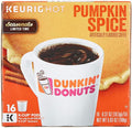 Dunkin Donuts Pumpkin Spice Flavor K-Cups for Keurig Coffee Brewers 16 Count