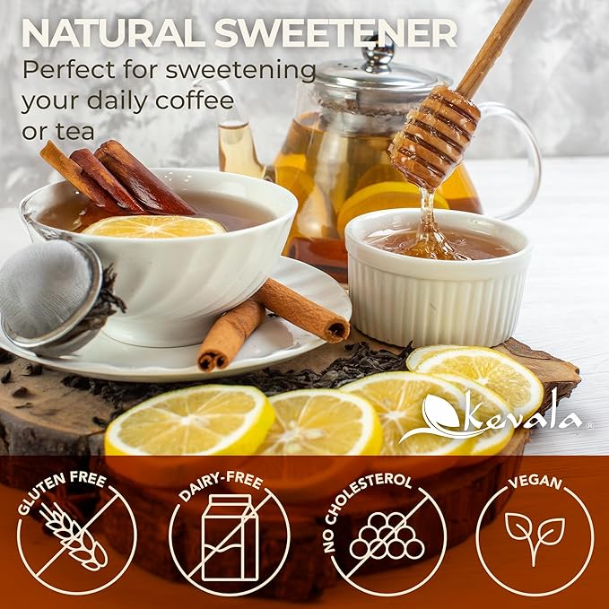 Kevala Organic Raw Oaxaca Honey - 3pack Glass Jar 16 oz Natural Sweetener for Meals and Drinks with no Pesticides Pure and Unprocessed Spread for Bread and Toast Golden Nectar with no Sugar Added