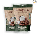 Naturanic Brazilian Dark Chocolate with Crunchy Coconut Chunks - Sugar Free Keto Friendly Vegan All Natural Organic Non GMO Gluten Free - Pack of 2