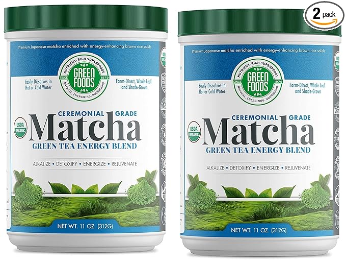 Green Foods Organic Matcha 11oz (Pack of 2)