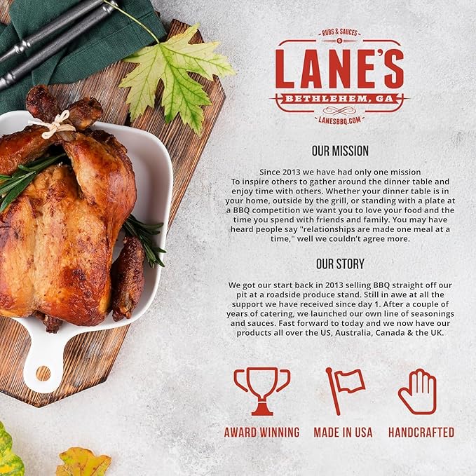Lane's Ultimate Turkey Brine Kit with Bag - Includes 20 oz Signature Turkey Brine SPG Seasoning Spellbound Rub and 2 XL Brining Bags - For Tender &amp Flavorful Meat - Gluten-Free No MSG Made in