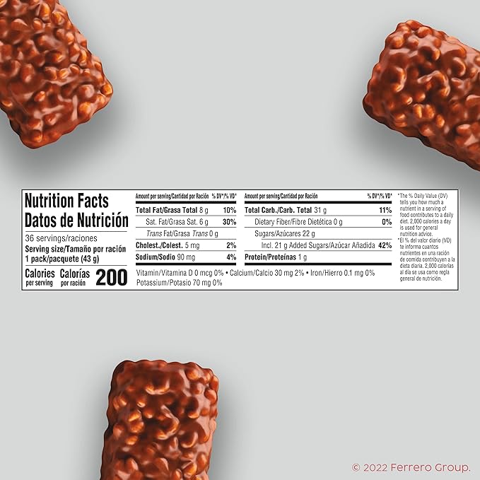 100 Grand Crispy Milk Chocolate with Caramel Full Size Individually Wrapped Candy Bars 1.5 oz each Bulk 36 Count Box