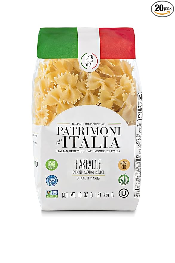 Patrimoni d'Italia Farfalle 1 Pound (Pack of 20)