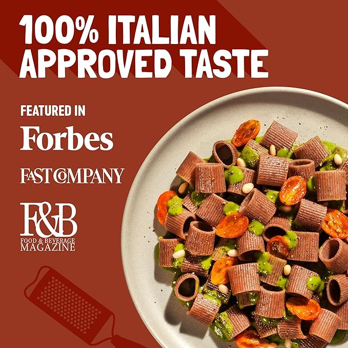 Felicia Gluten Free Pasta Buckwheat Mezzi Rigatoni Organic Noodles Made With 100% Whole Grain Buckwheat Naturally High in Magnesium Designed in Italy Plant Based Non GMO 8.8 Oz 6 Boxes