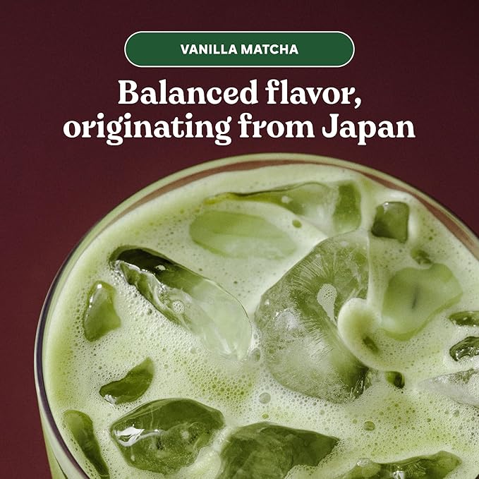 Chamberlain Coffee Vanilla Matcha Powder - Ceremonial Grade Matcha Powder with Madagascar Vanilla Gluten-Free Flavor for Hot and Iced Drinks Made with Premium Organic Ingredients - 1.06 Oz Pouch