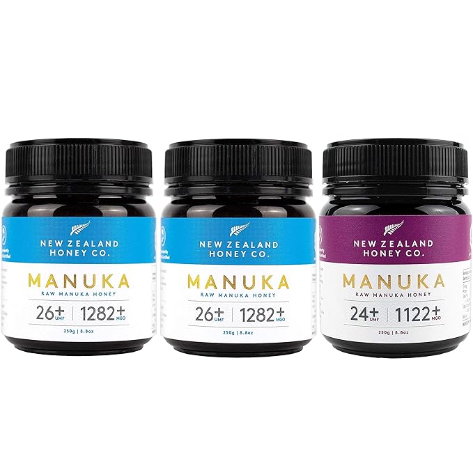 New Zealand Honey Co. Manuka Honey Special Bulk Package UMF 26+ / UMF 24+ UMF Certified / 8.8oz