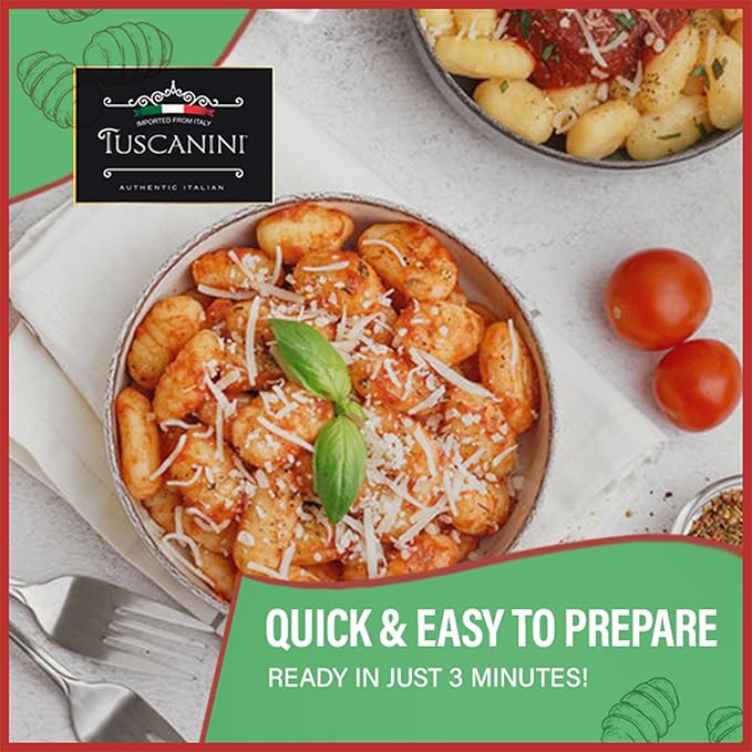 Tuscanini Cauliflower Gnocchi 16oz (6 Pack) | Imported From Italy Low Fat Ready in Minutes!