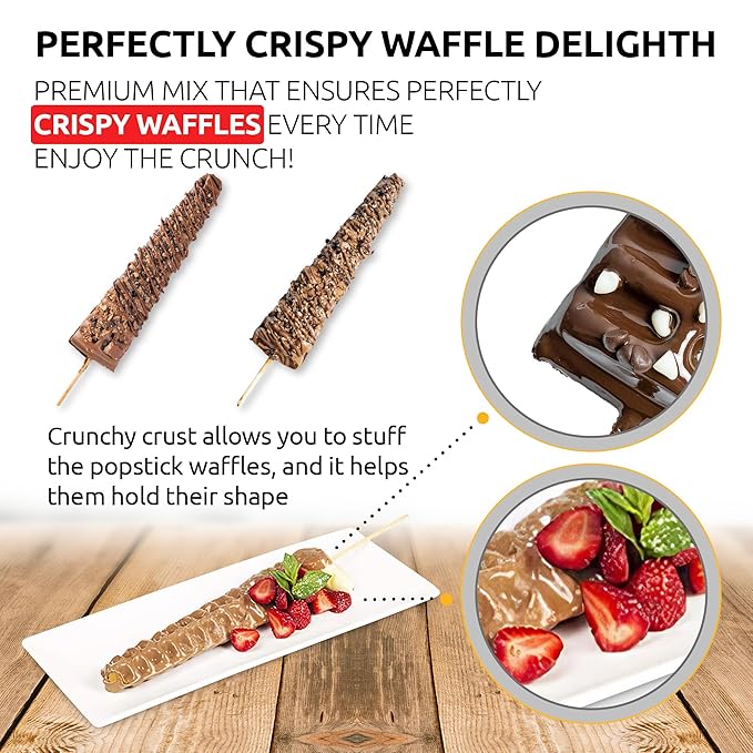 OldSoul Professional Popstick Waffle Mix | Crispy | Chocolate Flavor | Gluten Free | 30 Lbs