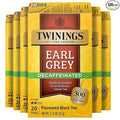 Twinings Decaffeinated Earl Grey Black Tea Individually Wrapped Bags 20 Count (Pack of 6) Flavoured with Citrus and Bergamot Enjoy Hot or Iced 120 Teabags
