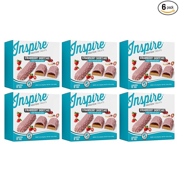 Inspire High Protein Bars - Strawberry Shortcake (6-Pack)