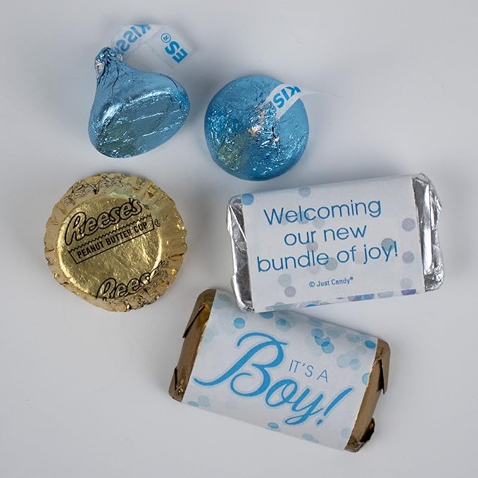 105pcs It's a Boy Candy Blue Baby Shower Chocolate (1.75 lbs - approx. 105pcs)
