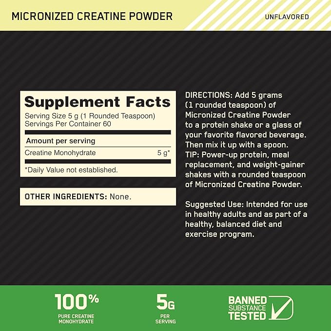 Optimum Nutrition ON Gold Standard 100% Whey Protein Primary Source Isolate - Double Rich Chocolate 2 Lbs + ON Micronized Creatine Monohydrate Powder - Unflavored 300 Grams