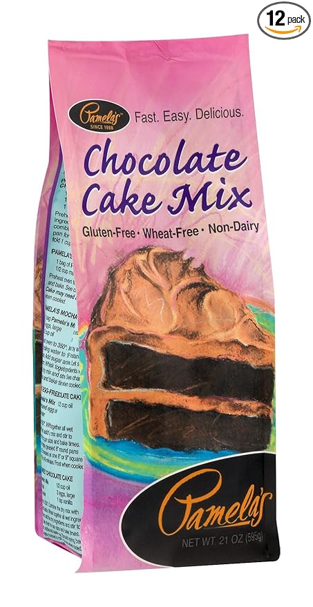 Pamela's Chocolate Cake Mix 21 OZ (Pack of 12)12