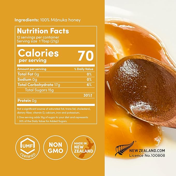 Me Today Manuka Honey UMF 13+/MGO 404+ from New Zealand Authentic Raw &amp Unpasteurized Honey | Raw Manuka Honey for Daily Wellness Support | Delicious Honey Crafted by Bees in 8.8oz