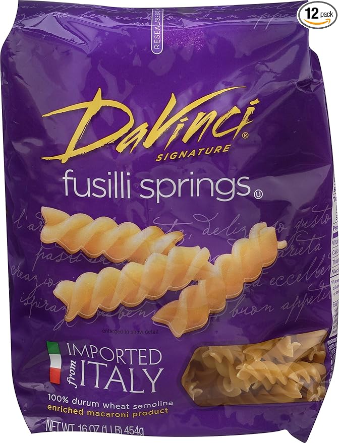 DaVinci Fusilli-Springs 16-ounces (Pack of12)