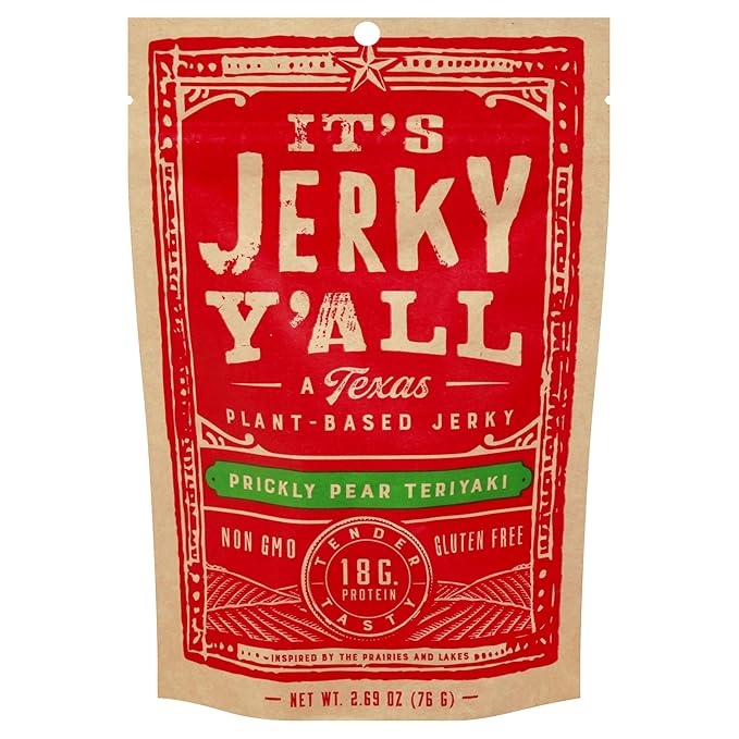 Generic I.t's Jerky Y'all Pear Teriyaki Plant-Based Jerky 2.69OZ Pack of 6
